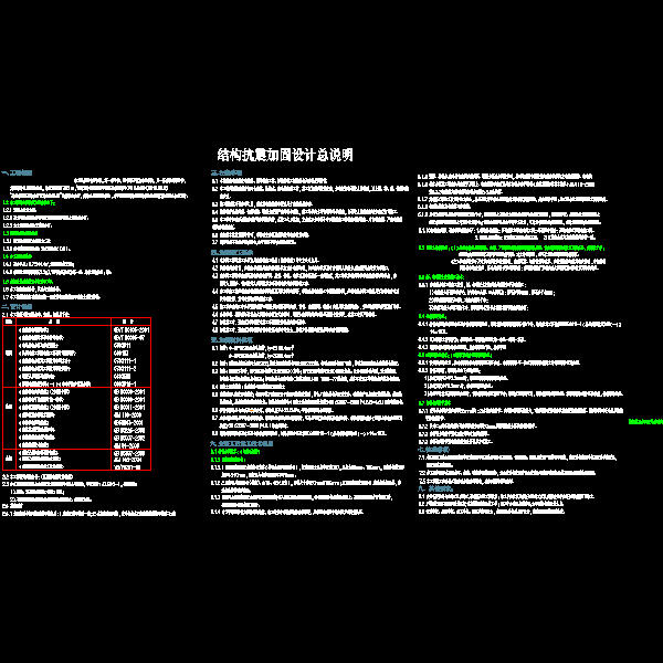 CAD结构抗震加固设计总说明 - 1