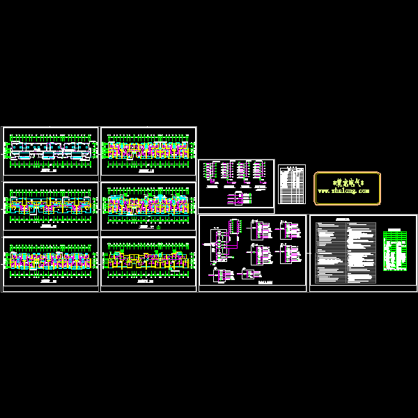 6层小区住宅楼电气CAD施工图纸(TN-S) - 1