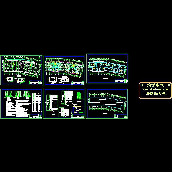 6层住宅楼电气CAD施工图纸 - 1