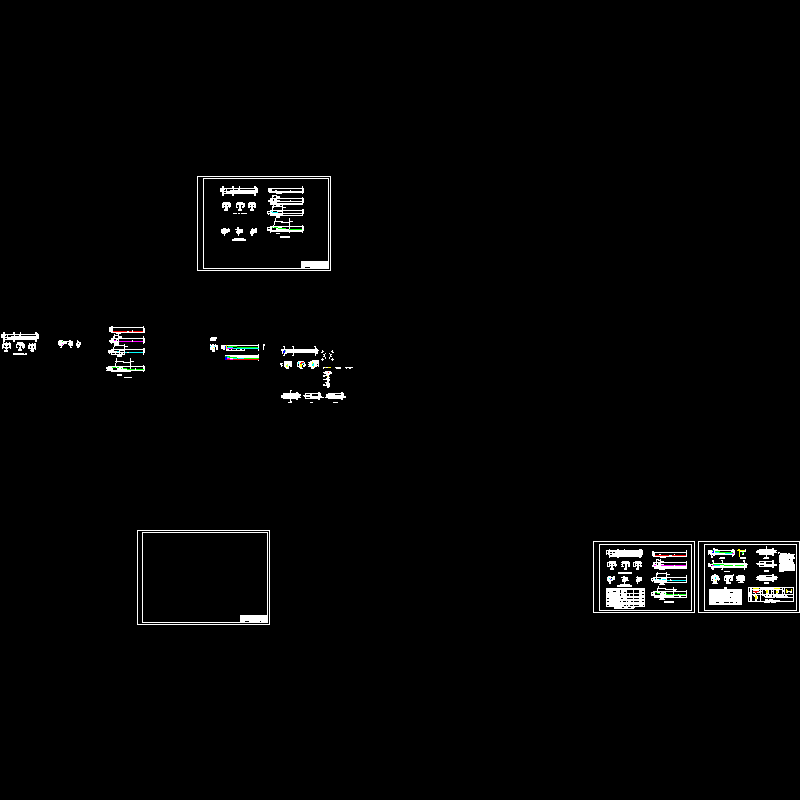 预应力混凝土T形梁配筋节点构造CAD详图纸 - 1