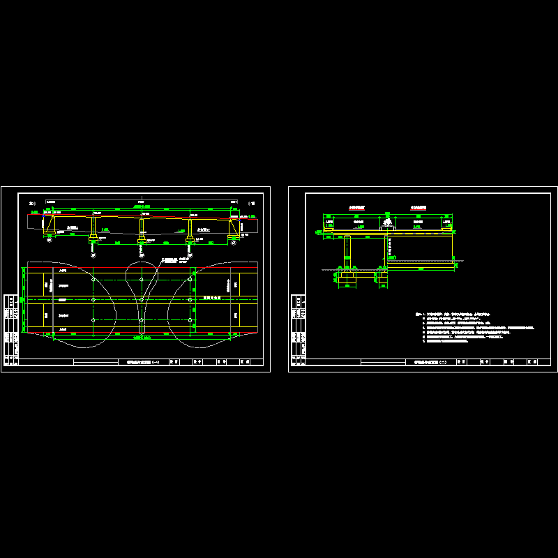 预应力混凝土连续板桥梁总体布置节点CAD详图纸设计 - 1