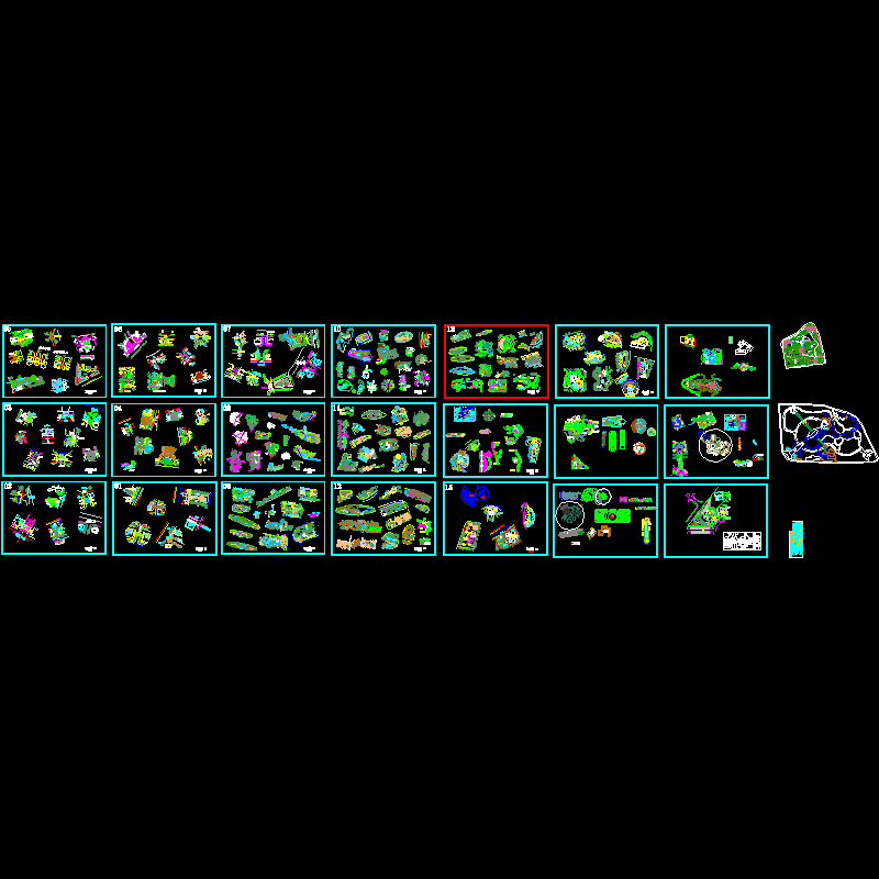 园林景观节点CAD施工图纸集合 - 1
