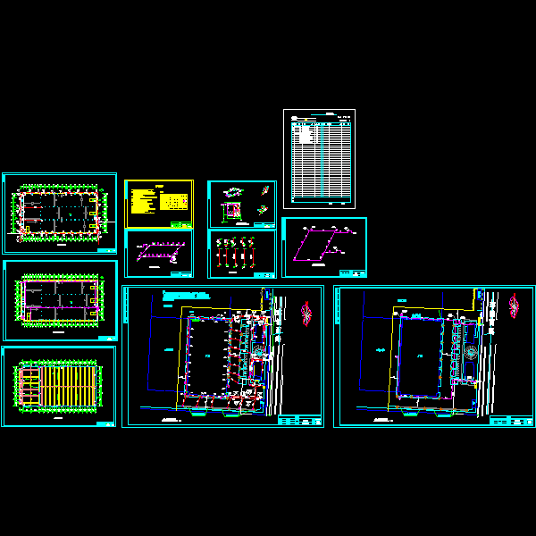 钢铁厂厂房给排水设计CAD施工图纸 - 1