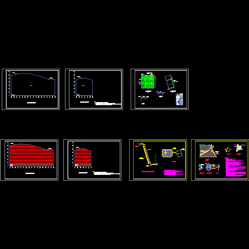 石方边坡防护设计CAD图纸 - 1