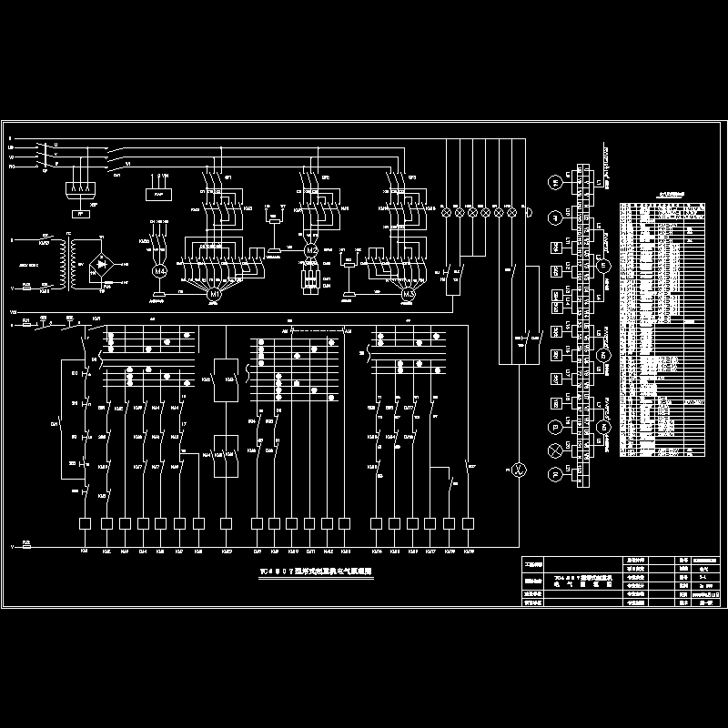 TC4807型塔式起重机电气原理CAD图纸 - 1