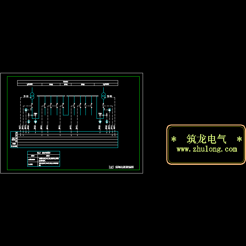 BAS低压配电系统监控系统CAD图纸 - 1