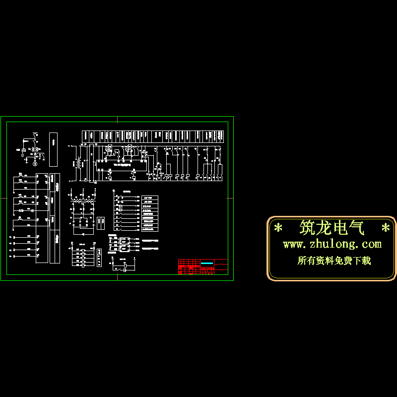 10KV高压电机控制原理CAD图纸 - 1