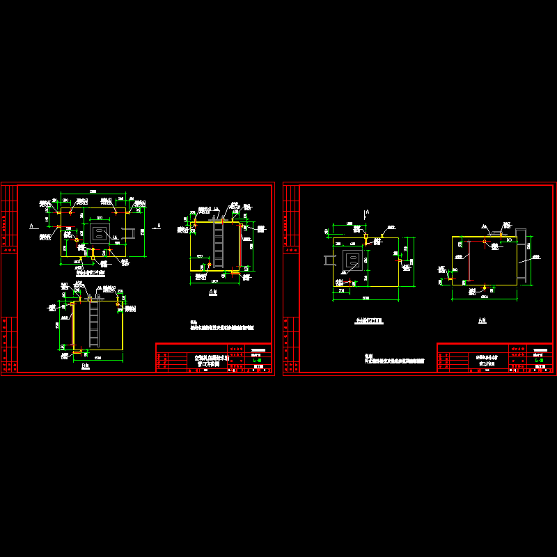 补水箱大样CAD图纸 - 1
