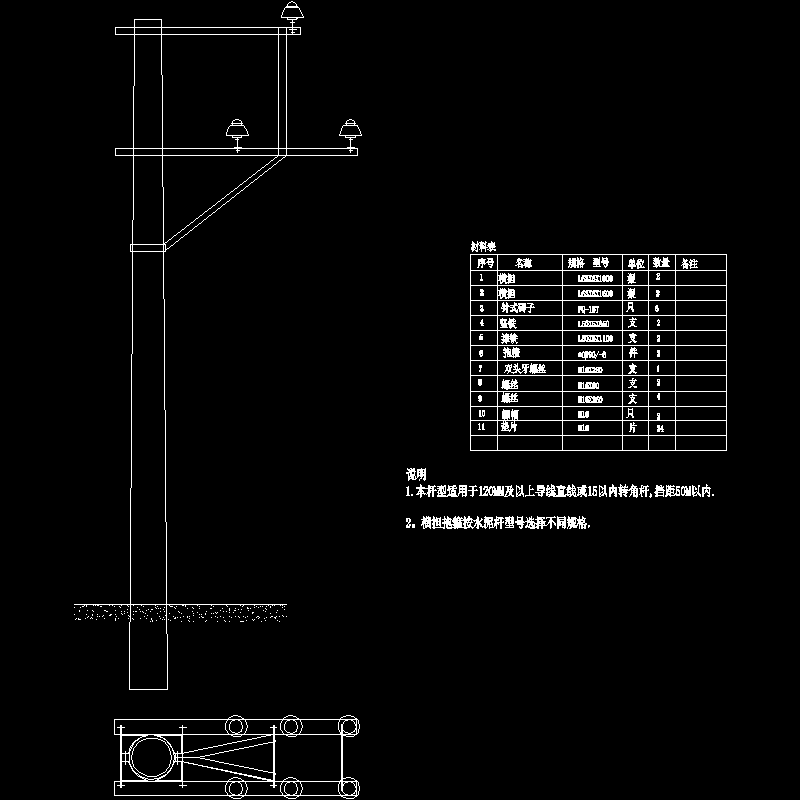 三角侧双针式碍子1.dwg