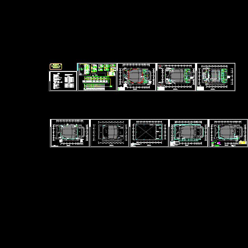 演讲礼堂电气照明CAD施工图纸 - 1
