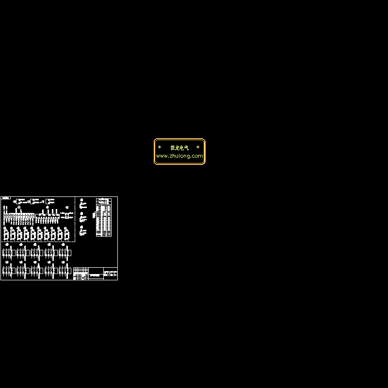 低压无功补偿柜控制原理CAD图纸 - 1