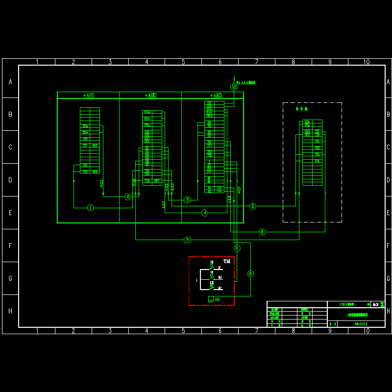 二次电缆联接接线图.dwg