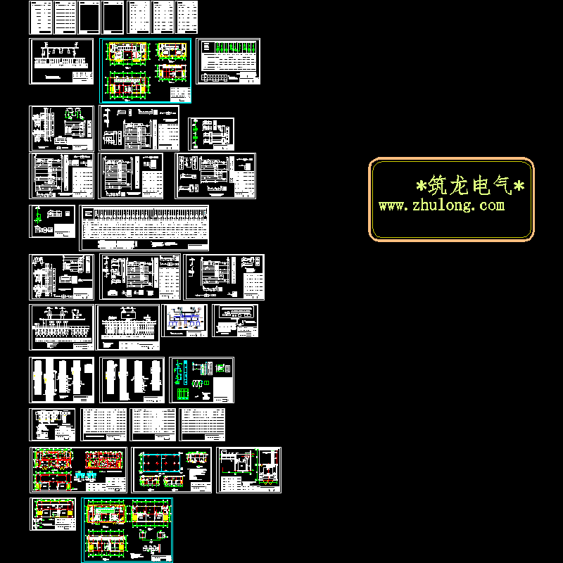 35KV降压站全套电气CAD施工图纸 - 1