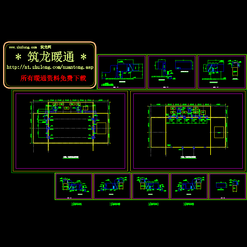 3层别墅地暖施工大样CAD图纸 - 1