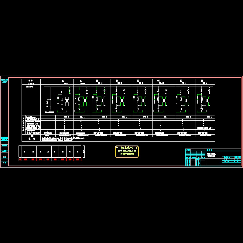 高压电容补偿一次CAD图纸 - 1