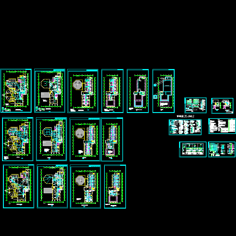 培训中心综合楼电气CAD施工图纸 - 1