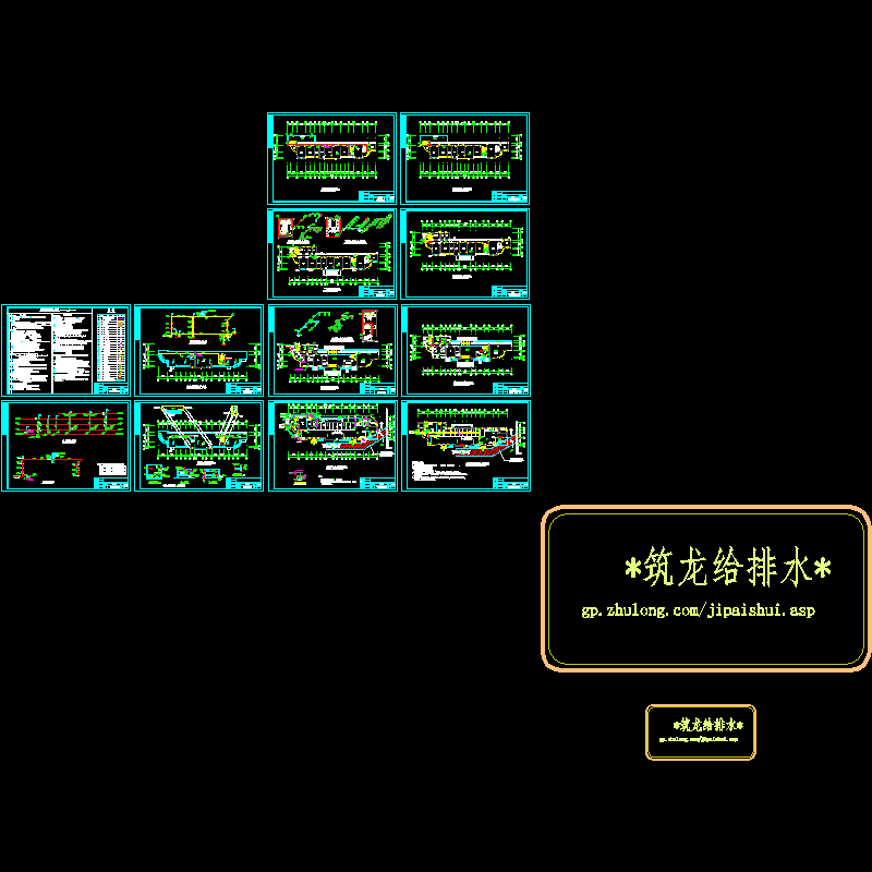 3层幼儿园建筑给排水CAD施工图纸 - 1