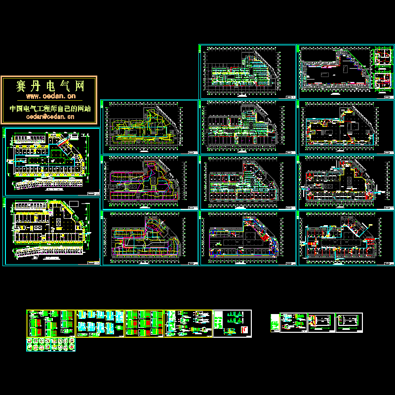 综合市场电气CAD施工图纸 - 1
