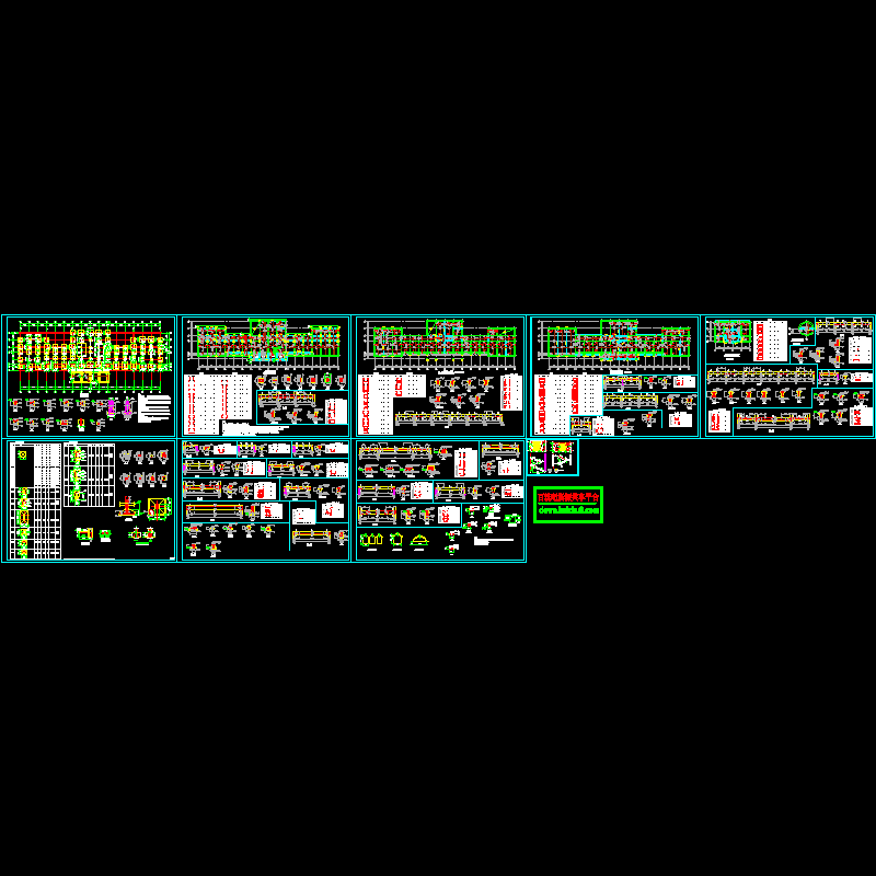 公安局建筑施工图结构图效果图-结构.dwg