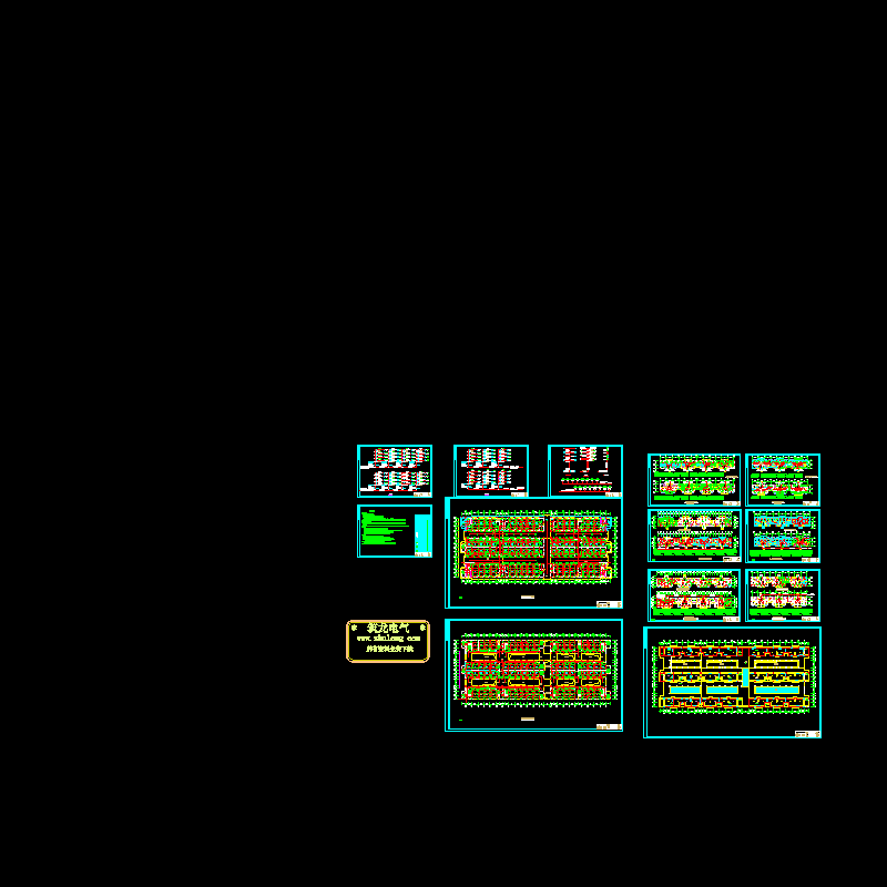 6层农副产品大市场干菜调料综合楼电气CAD图纸 - 1