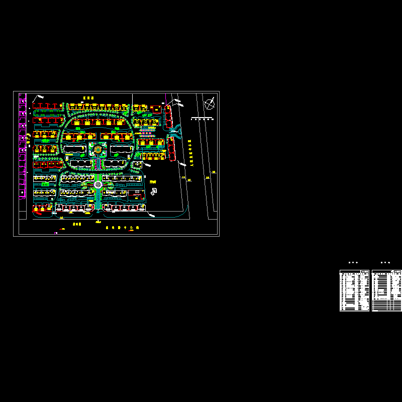小区景观CAD施工图纸设计 - 1