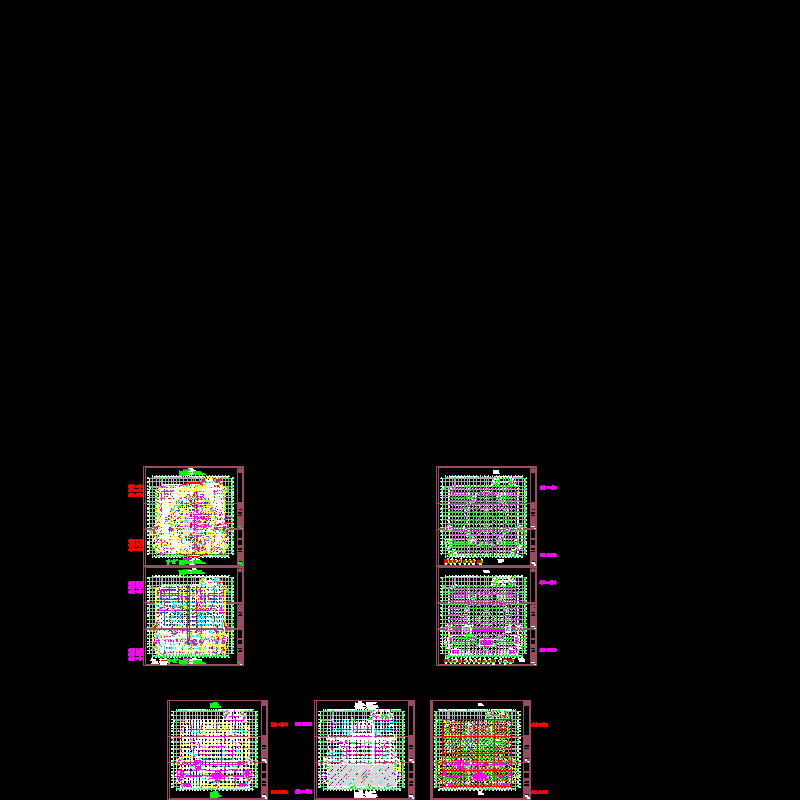 滨江体育中心地下室结构施工方案图纸CAD - 1