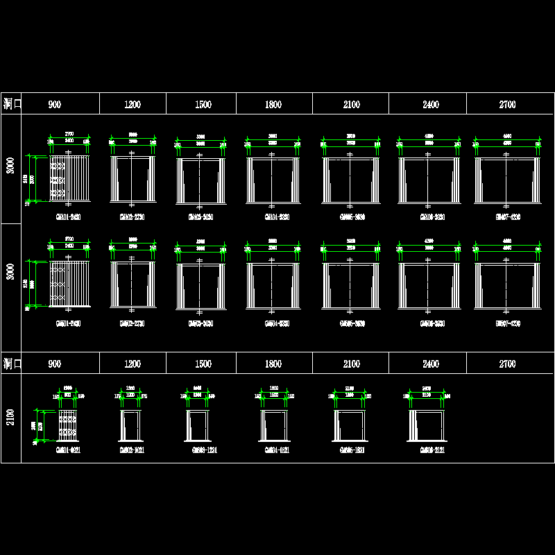 002-gm4,dm5,gm6 铁栅门.dwg