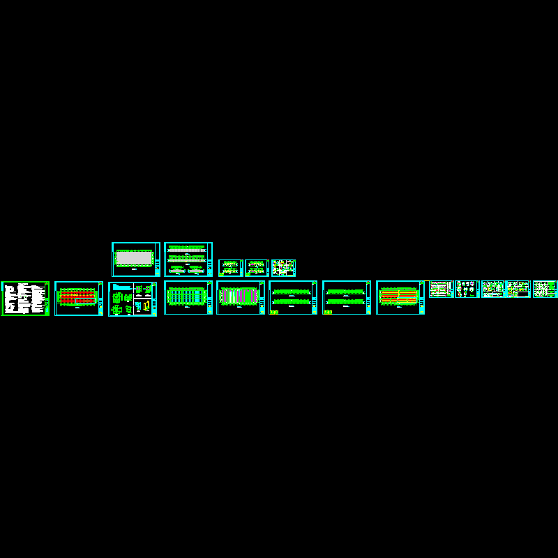 63X180m门式刚架厂房钢结构工程（CAD，18张） - 1