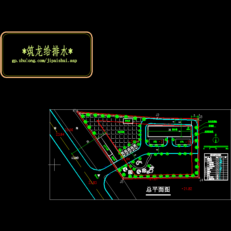 蚌埠市烟草公司怀远营销部陈集卷烟经营综合服务部规划总平面图  陆1_t3.dwg