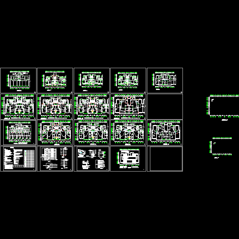 5层住宅电气CAD施工图纸 - 1