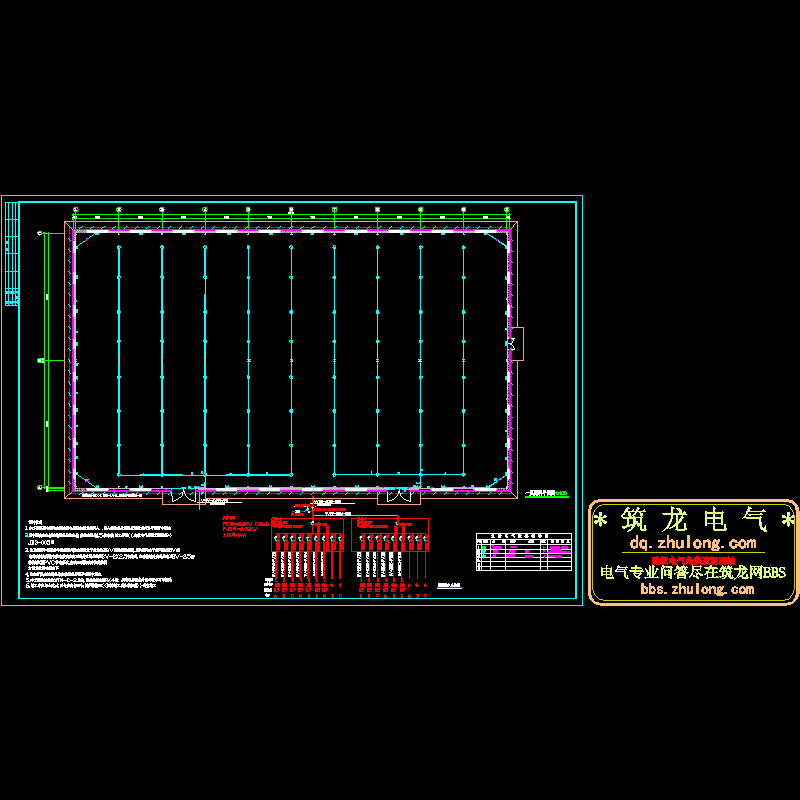 1层厂房电气CAD施工图纸 - 1