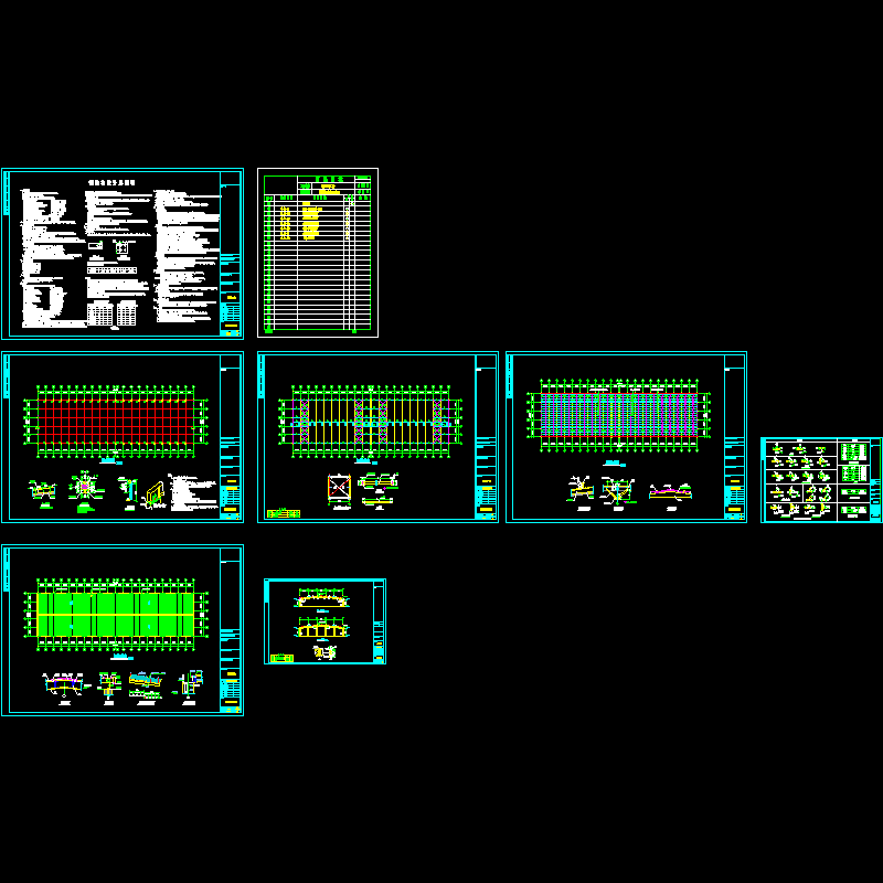108×30m单层单山单跨门式刚架工程施工大样图（CAD，7张） - 1