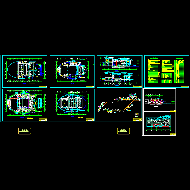 2层影剧院中央空调系统设计CAD施工图纸 - 1