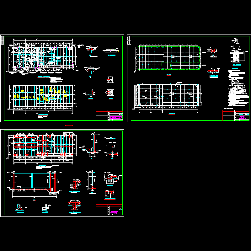 循环水池结构CAD施工图纸 - 1