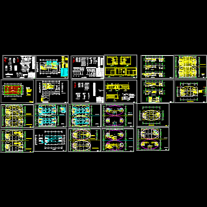25层办公楼电气全套CAD施工大样图 - 1