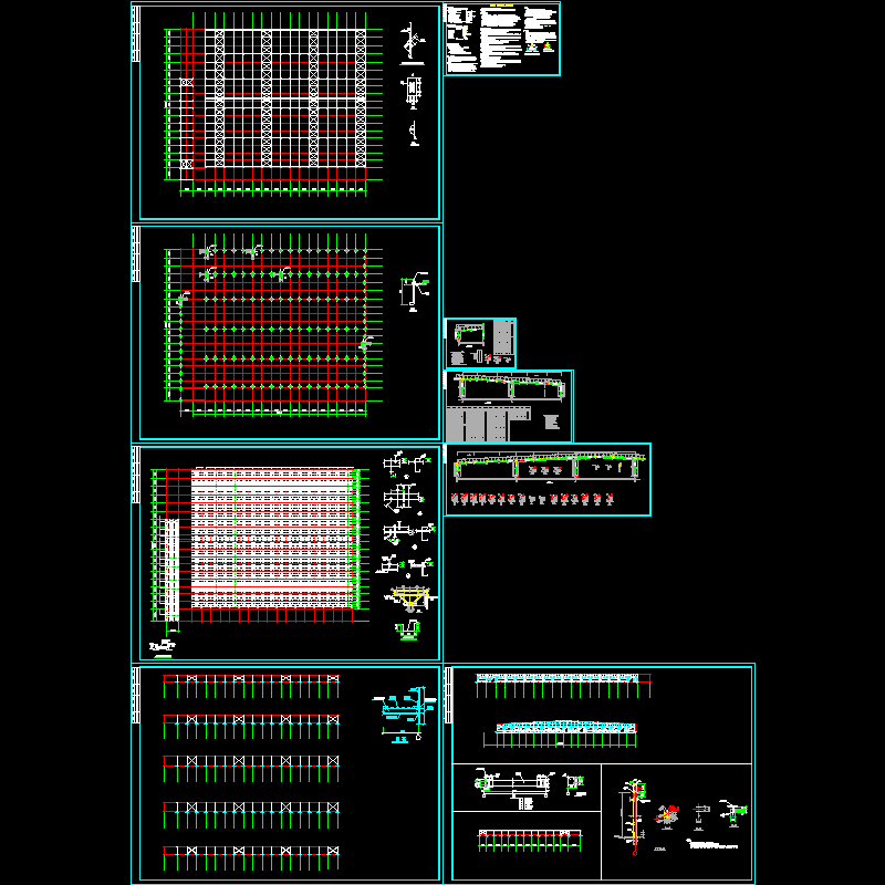 钢结构车间结构设计CAD施工图纸 - 1
