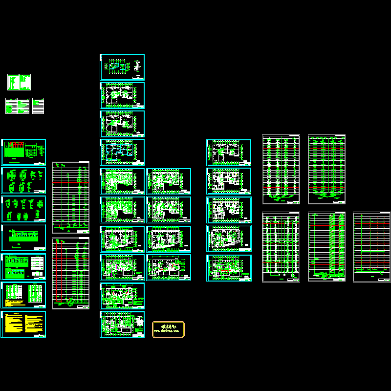 23层小区住宅楼全套电气CAD施工图纸 - 1
