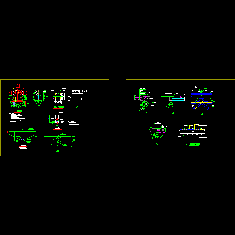 网架节点构造CAD详图纸 - 1