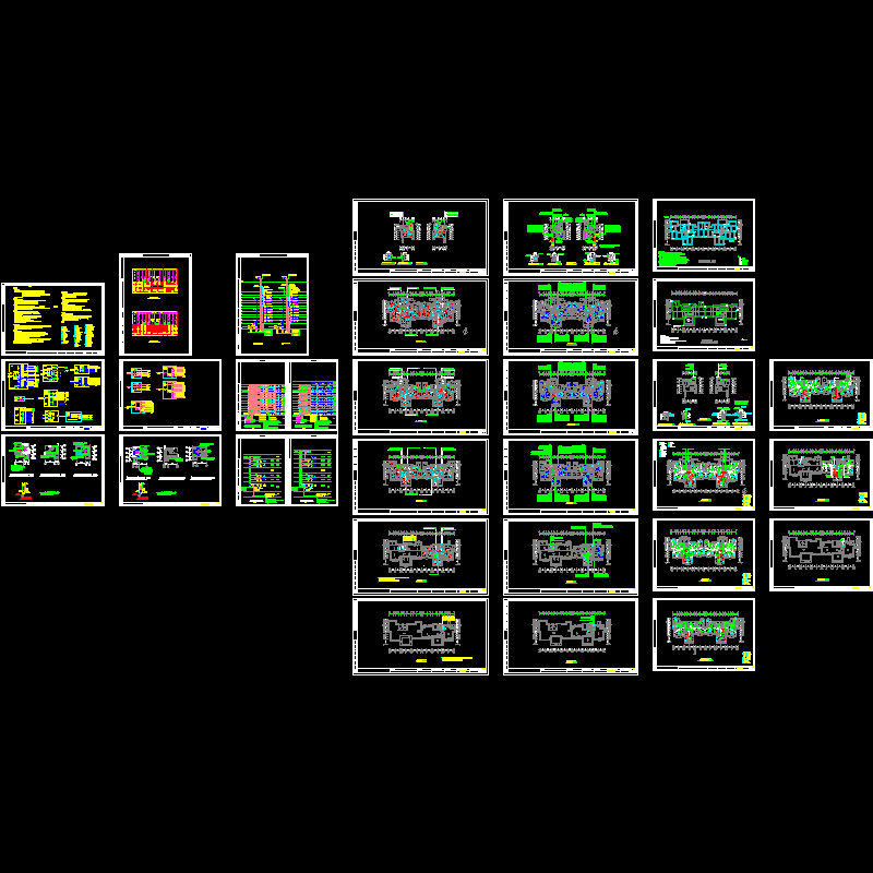 12层住宅电气CAD图纸全套 - 1
