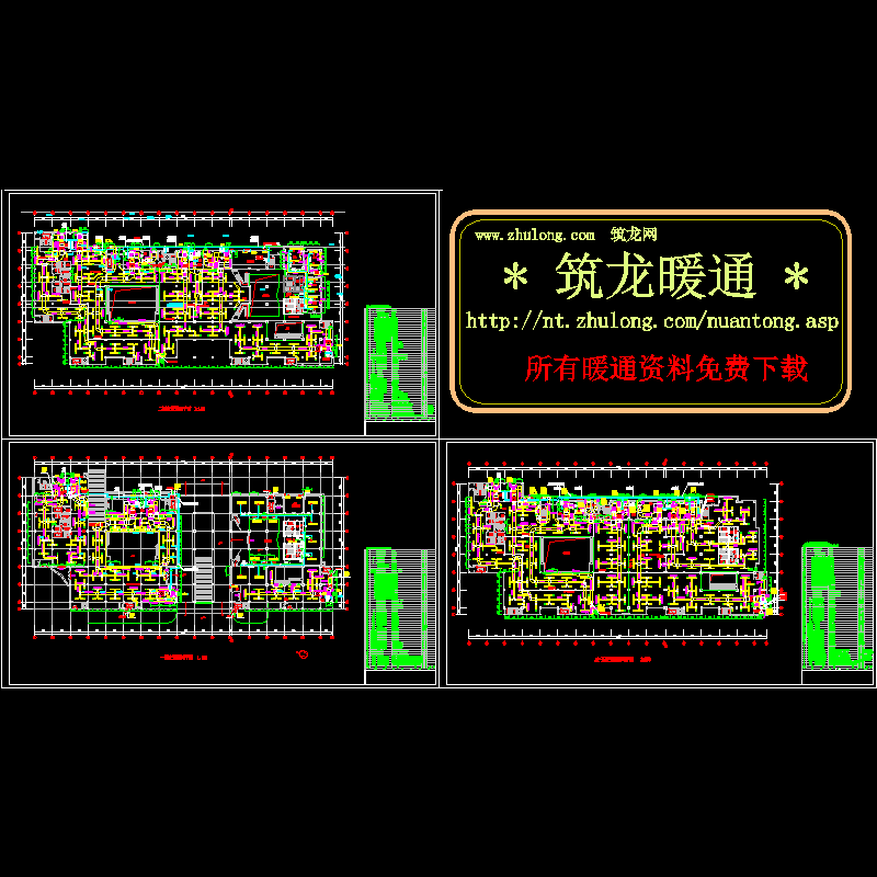 大型商场通风平面CAD图纸 - 1