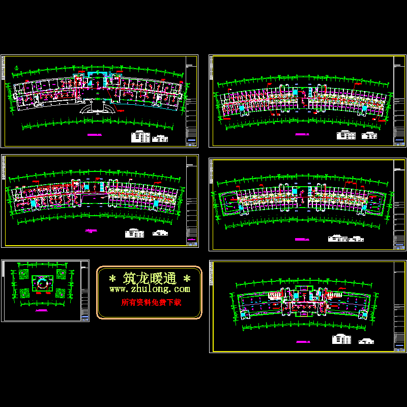 省级办公楼冷媒空调图（6页图纸）.dwg - 1