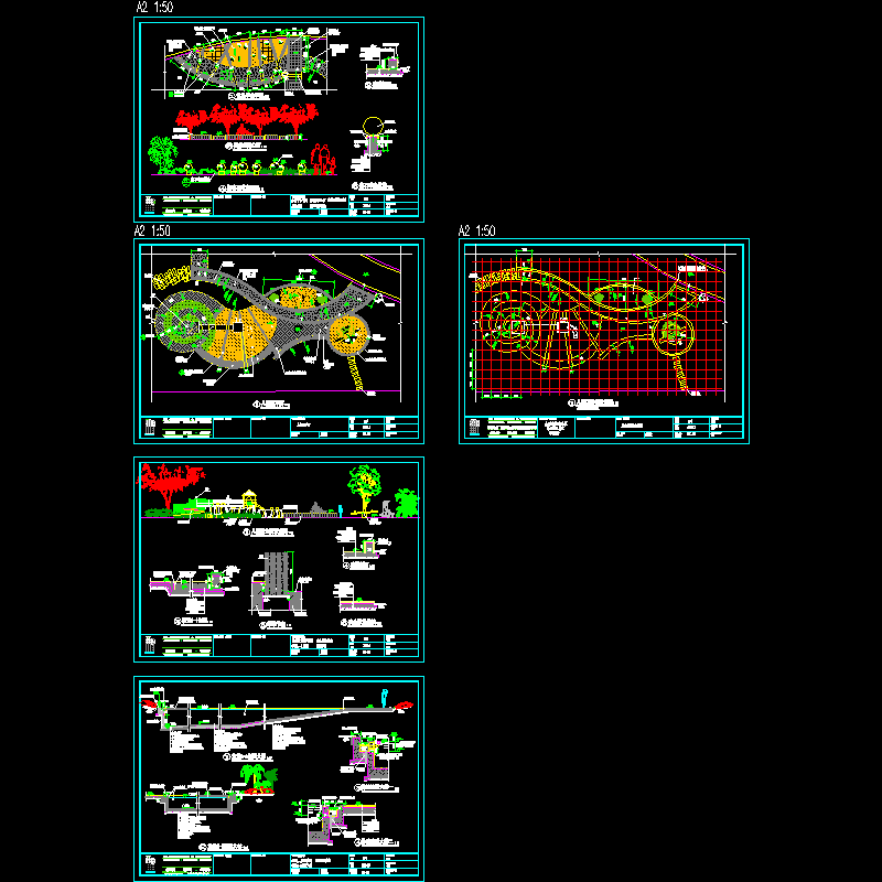 小区儿童区、泳池详细做法CAD施工图纸.dwg - 1