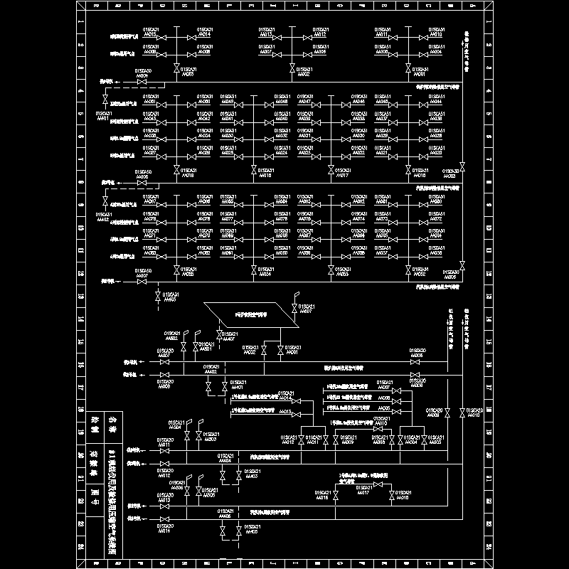 ＃１机组仪用及检修用压缩空气系统图.dwg