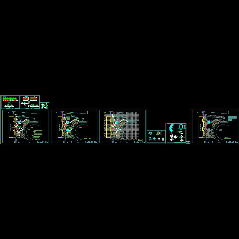 职业中学校园景观改造CAD施工图纸.dwg - 1