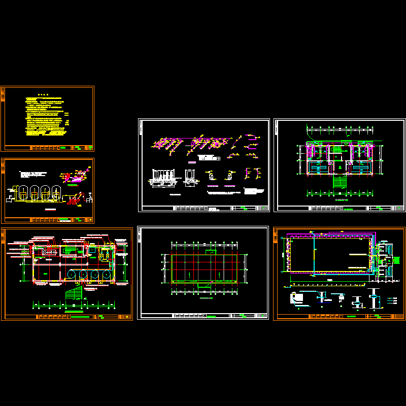 学校游泳池及附属机房给排水设计图纸.dwg - 1