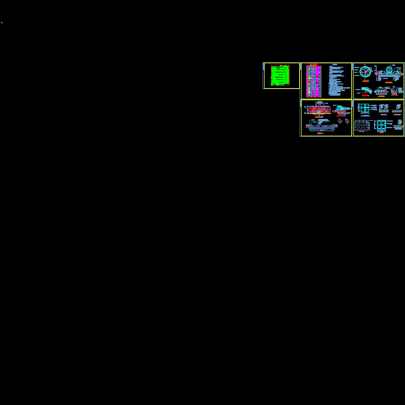 办公生活区假山叠水小桥CAD施工图纸.dwg - 1