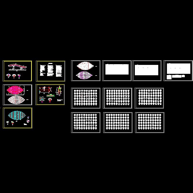 叶形网架结构CAD图纸（15张）.dwg - 1