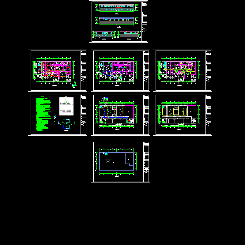 三十万级制药厂房空调设计CAD施工图纸.dwg - 1