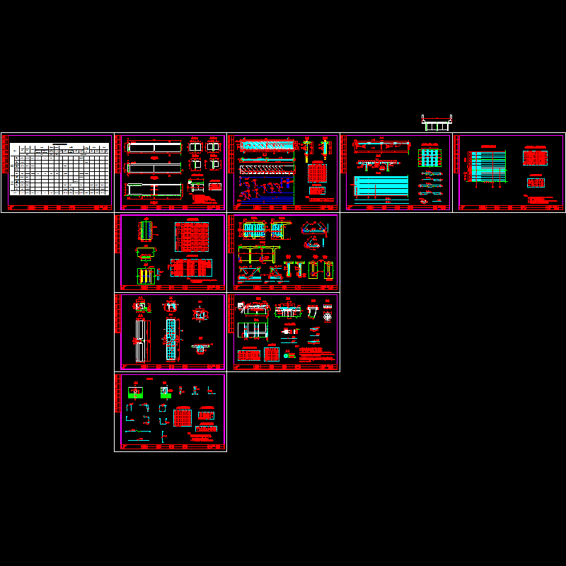 一套中桥20m普通钢筋混凝土T梁设计图纸 - 1
