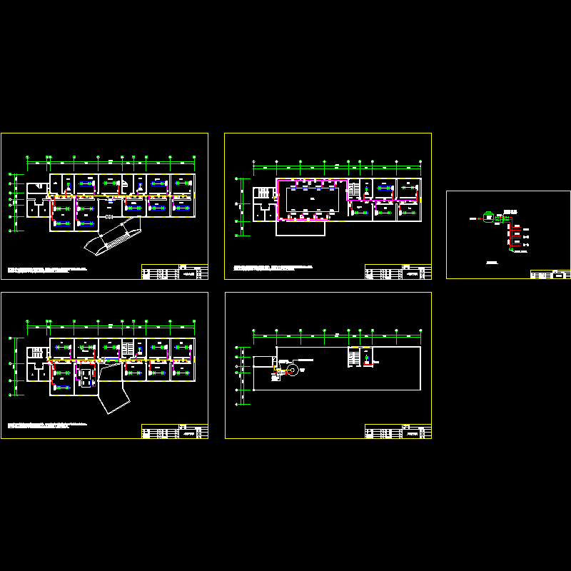 3层办公楼空调设计CAD施工图纸.dwg - 1